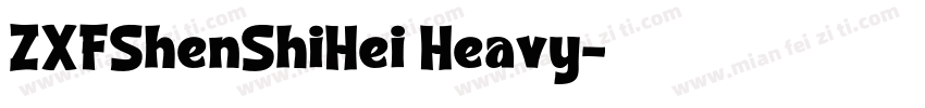 ZXFShenShiHei Heavy字体转换